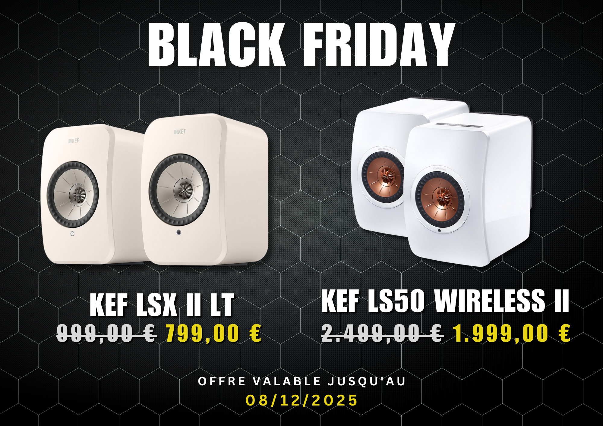 BLACK FRIDAY – Le son signé KEF disponible à La Belle Écoute
