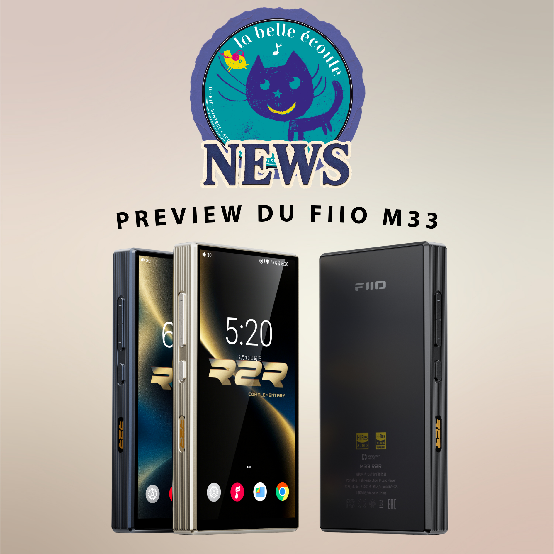 Preview du lecteur nomade FiiO M33 : le nouveau prodige à l’architecture R2R ?