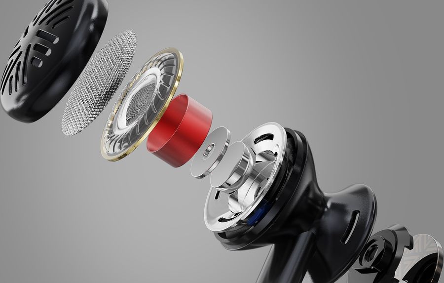 Écouteurs FiiO FF3S : vue intérieure